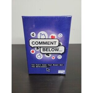 Comment below party game